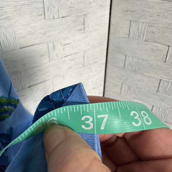 Red Ginger women’s travel T-shirt, dress blue tropical coastal beach pockets￼ - Picture 8 of 9